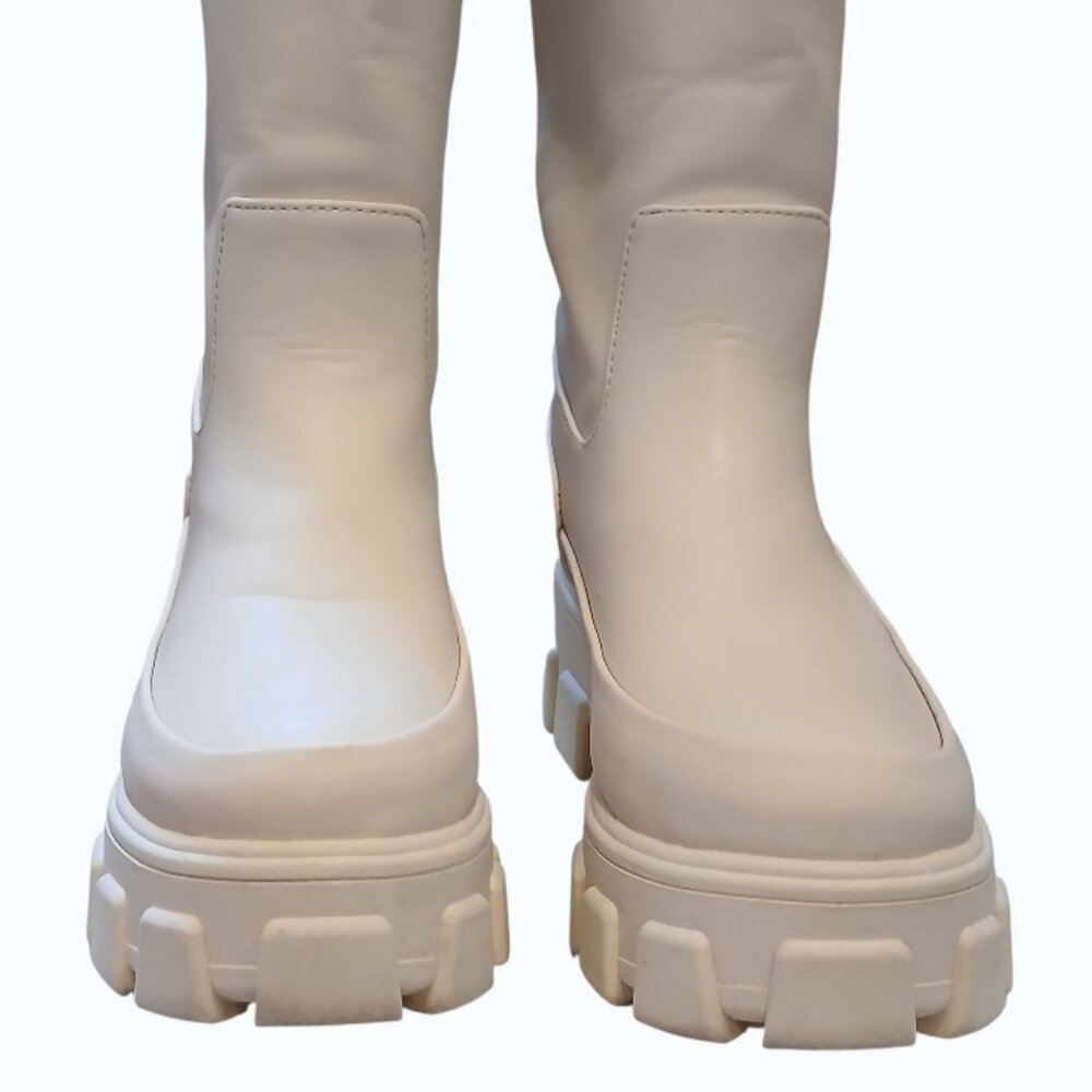 CIRCUS by Sam Edelman Ivory Knee-High Platform Boots - Picture 14 of 16